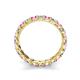 5 - Laida 3.00 mm Pink Sapphire and Diamond Eternity Band 