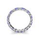 5 - Laida 3.00 mm Tanzanite and Diamond Eternity Band 