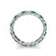 5 - Laida 3.00 mm Green Garnet and Diamond Eternity Band 