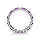 5 - Laida 3.00 mm Amethyst and Diamond Eternity Band 