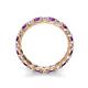 5 - Laida 3.00 mm Amethyst and Diamond Eternity Band 