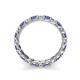 5 - Laida 3.00 mm Iolite and Diamond Eternity Band 