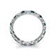 5 - Laida 3.00 mm London Blue Topaz and Diamond Eternity Band 