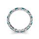 5 - Laida 3.00 mm Blue and White Diamond Eternity Band 