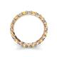 5 - Laida 3.00 mm Yellow and White Diamond Eternity Band 