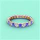 3 - Laida 3.00 mm Tanzanite and Lab Grown Diamond Eternity Band 