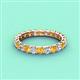 3 - Laida 3.00 mm Citrine and Lab Grown Diamond Eternity Band 