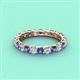 3 - Laida 3.00 mm Iolite and Lab Grown Diamond Eternity Band 