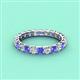 3 - Laida 3.00 mm Tanzanite and Lab Grown Diamond Eternity Band 