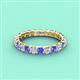 3 - Laida 3.00 mm Tanzanite and Lab Grown Diamond Eternity Band 