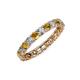 3 - Laida 3.00 mm Citrine and Lab Grown Diamond Eternity Band 