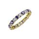 3 - Laida 3.00 mm Iolite and Lab Grown Diamond Eternity Band 