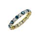 3 - Laida 3.00 mm Blue Diamond and White Lab Grown Diamond Eternity Band 