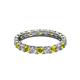 2 - Laida 3.00 mm Yellow Diamond and White Lab Grown Diamond Eternity Band 