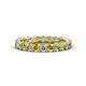 1 - Laida 3.00 mm Yellow Diamond and White Lab Grown Diamond Eternity Band 