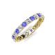 4 - Laida 3.00 mm Tanzanite and Lab Grown Diamond Eternity Band 