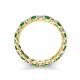 5 - Laida 3.00 mm Green Garnet and Lab Grown Diamond Eternity Band 