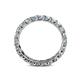 4 - Laida 3.00 mm Aquamarine and Lab Grown Diamond Eternity Band 