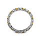 4 - Laida 3.00 mm Citrine and Lab Grown Diamond Eternity Band 