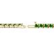2 - Cliona 3.60 mm Green Garnet Eternity Tennis Bracelet 
