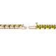 2 - Cliona 3.60 mm Yellow Diamond Eternity Tennis Bracelet 