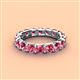 4 - Laida 3.80 mm Pink Tourmaline Eternity Band 