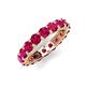 5 - Laida 3.80 mm Ruby Eternity Band 