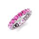 5 - Laida 3.80 mm Pink Sapphire Eternity Band 