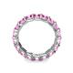 6 - Laida 3.80 mm Pink Sapphire Eternity Band 