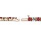 2 - Cliona 4.10 mm Ruby and Lab Grown Diamond Eternity Tennis Bracelet 
