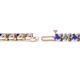 2 - Cliona 4.10 mm Tanzanite and Lab Grown Diamond Eternity Tennis Bracelet 