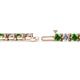 2 - Cliona 4.10 mm Green Garnet and Lab Grown Diamond Eternity Tennis Bracelet 