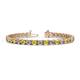1 - Cliona 4.10 mm Yellow Sapphire and Lab Grown Diamond Eternity Tennis Bracelet 