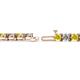 2 - Cliona 4.10 mm Yellow Sapphire and Lab Grown Diamond Eternity Tennis Bracelet 