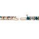 2 - Cliona 4.10 mm London Blue Topaz and Lab Grown Diamond Eternity Tennis Bracelet 