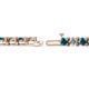 2 - Cliona 4.10 mm Blue Diamond and Lab Grown Diamond Eternity Tennis Bracelet 