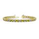 1 - Cliona 4.10 mm Yellow Diamond and Lab Grown Diamond Eternity Tennis Bracelet 