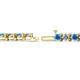 2 - Cliona 4.10 mm Blue Topaz and Lab Grown Diamond Eternity Tennis Bracelet 
