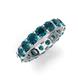 5 - Laida 4.00 mm Blue Diamond Eternity Band 