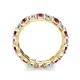 6 - Laida 3.40 mm Pink Tourmaline and Diamond Eternity Band 