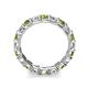 6 - Laida 3.40 mm Peridot and Diamond Eternity Band 