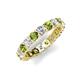 5 - Laida 3.40 mm Peridot and Diamond Eternity Band 