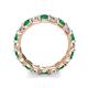 6 - Laida 3.40 mm Emerald and Diamond Eternity Band 