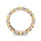 6 - Laida 3.40 mm Yellow and White Diamond Eternity Band 