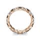 6 - Laida 3.40 mm Smoky Quartz and Diamond Eternity Band 