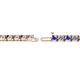 2 - Cliona 3.30 mm Tanzanite and Diamond Eternity Tennis Bracelet 