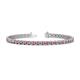 1 - Cliona 3.30 mm Pink Tourmaline and Diamond Eternity Tennis Bracelet 