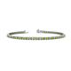 1 - Leslie 2.70 mm Peridot and Diamond Eternity Tennis Bracelet 