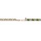 2 - Leslie 2.70 mm Green Garnet and Lab Grown Diamond Eternity Tennis Bracelet 