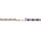 2 - Leslie 2.70 mm Iolite and Lab Grown Diamond Eternity Tennis Bracelet 